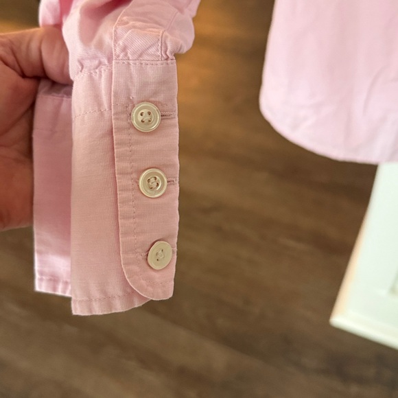 J. Crew pink button down cotton long sleeve Large - Picture 2 of 5